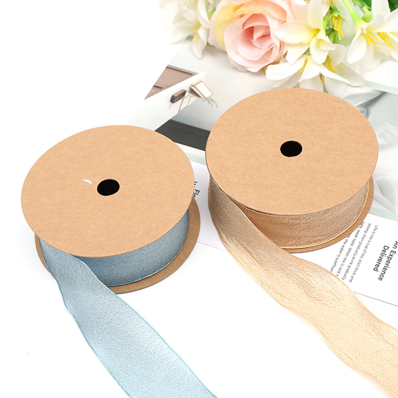 New Valentine's Day products with wood-cotton yarn ribbons, flower packaging ribbons, baking packaging, decorative webbing, and handmade bows Application Scenario