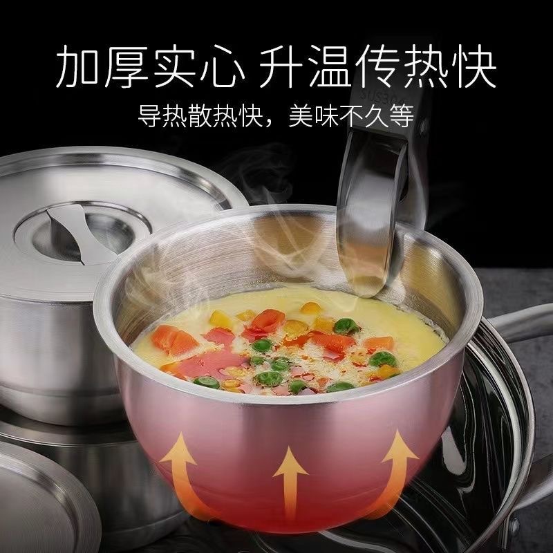Wholesale 304 stainless steel steamed egg bowls, household covered stewing cups, baby food bowls, steaming rice and egg custard bowls over water details Picture