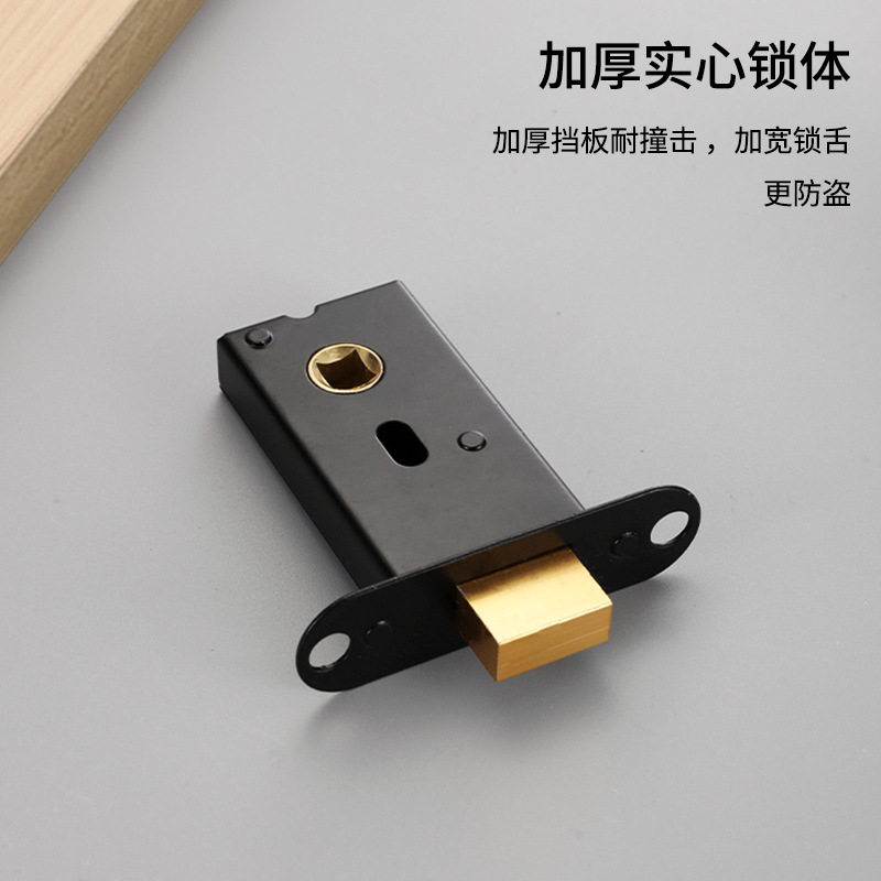 Zinc Alloy Invisible Door Lock Bedroom Door Silent Round Lock Aluminum Alloy Interior Lock Single-Sided Hand Lock Application Scenario