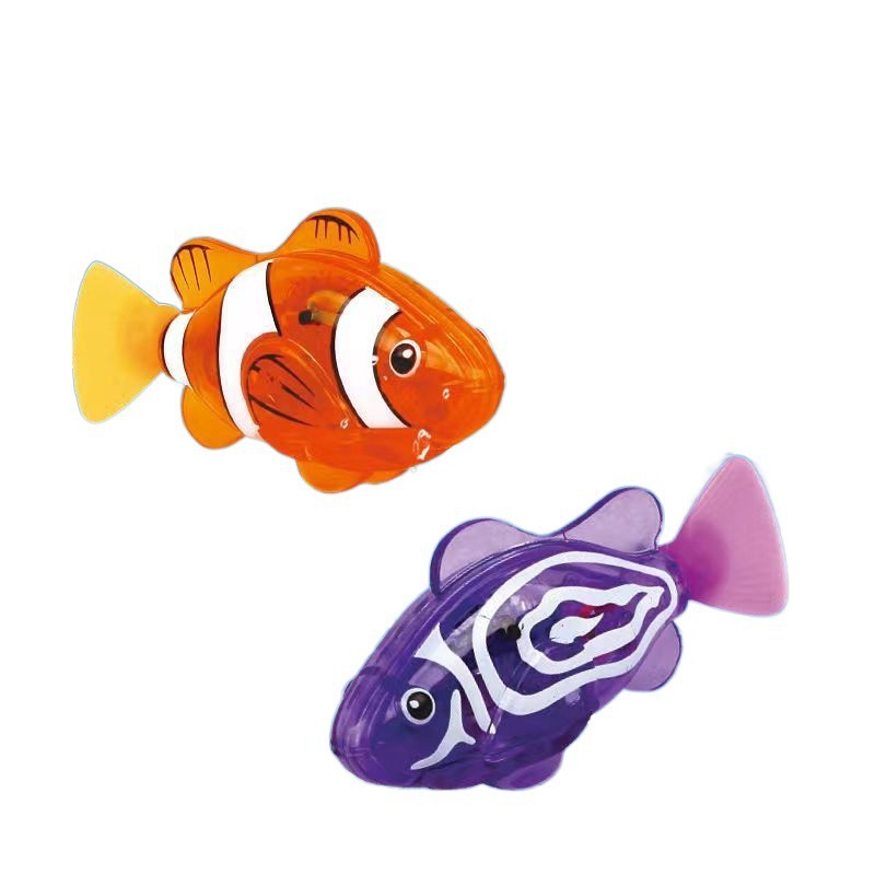 Tiktok children's bath toys electric induction light fish pet fish 3-6 years old stall supply wholesale swimming fish light induction bath toys Application Scenario