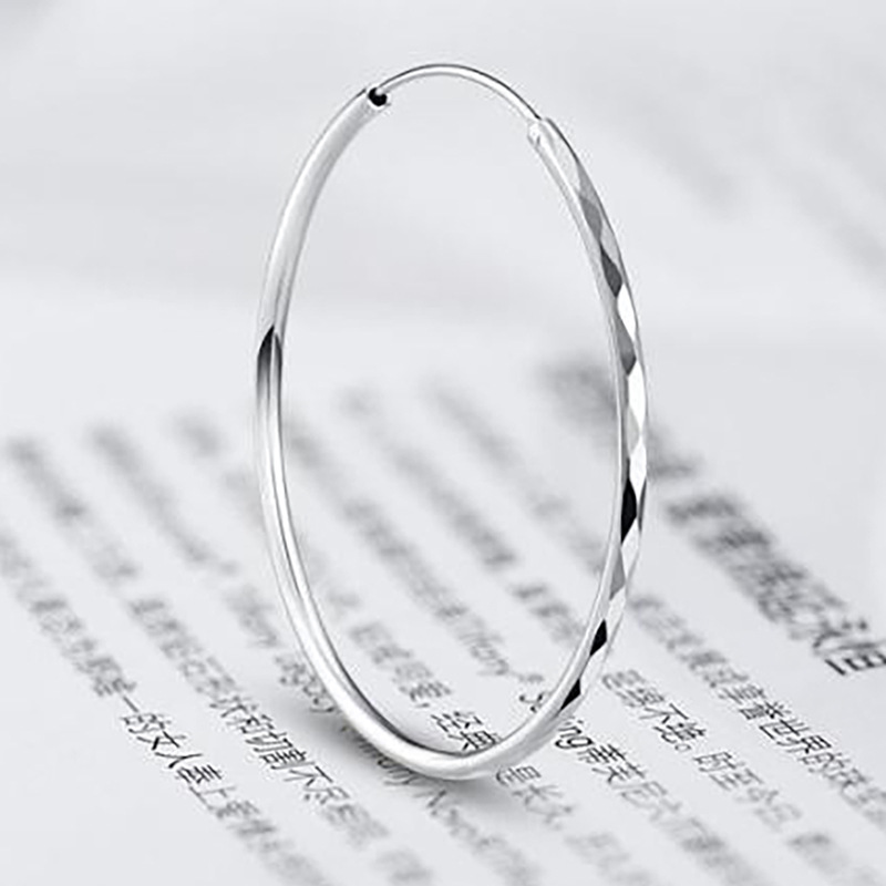 Fashion Earrings Supply Korean Silver Earrings Diamond-Shaped Car Flower Earrings Europe And The United States Exaggerated Large Circle Earrings Wholesale details Picture