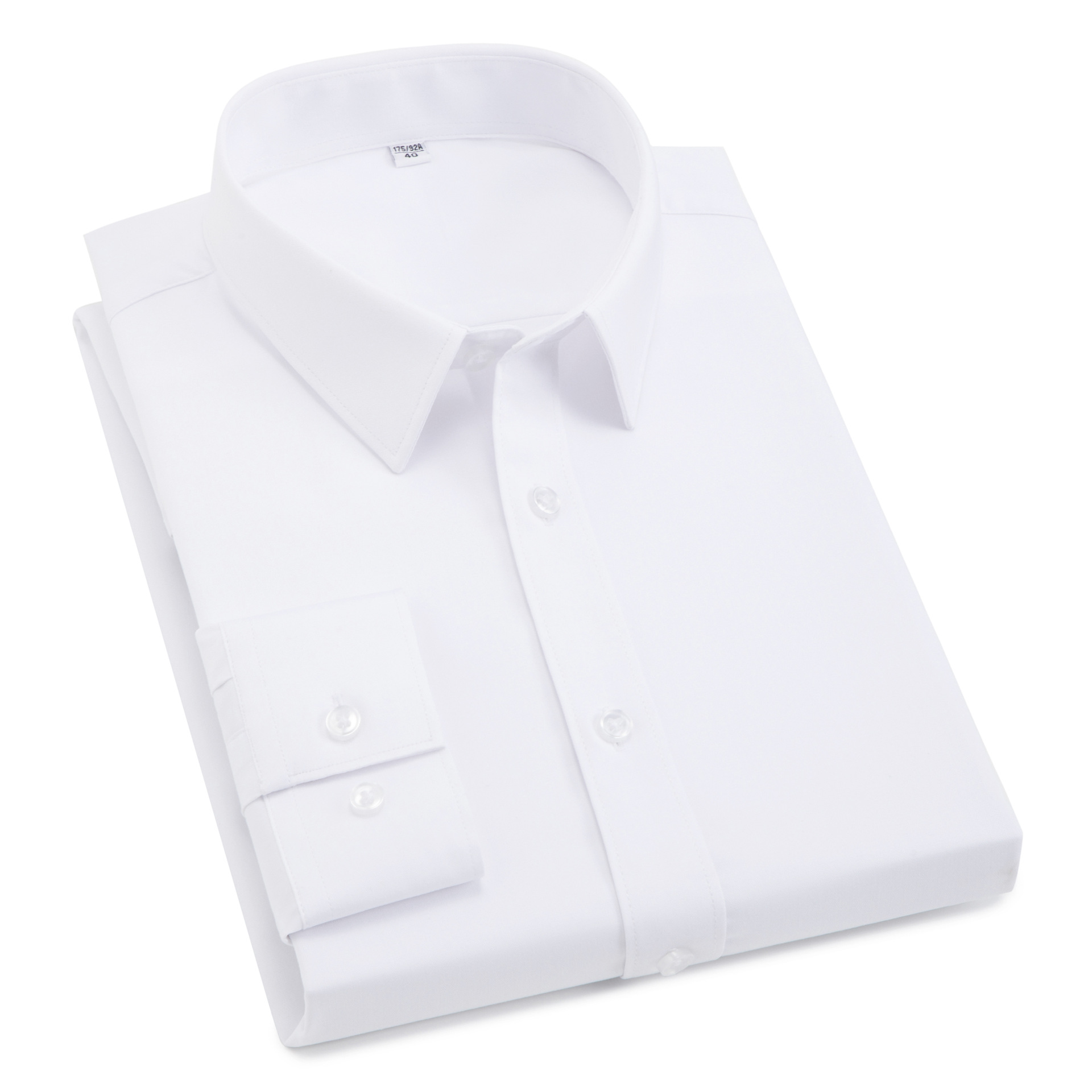 Men's white workwear style men's daily business casual three-proof bamboo fiber breathable and comfortable shirt for men Item Picture