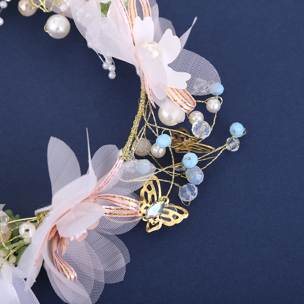 Korean Version Of Super Fairy Princess Mori Flower Fairy Headdress Ins Simple Sweet Princess Hair Band Children Accessories Wholesale details Picture