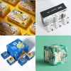 Customized data cable packaging box, tempered film folding paper, mobile phone headphone card box, printed carton details Picture