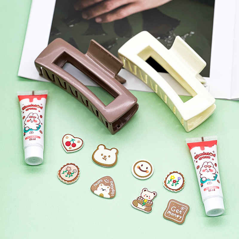Diy Vintage Hairpin Hair Accessories Hollow Out Cute Girl Hairpin Grab Cream Glue Handmade Headwear Material Pack Wholesale details Picture