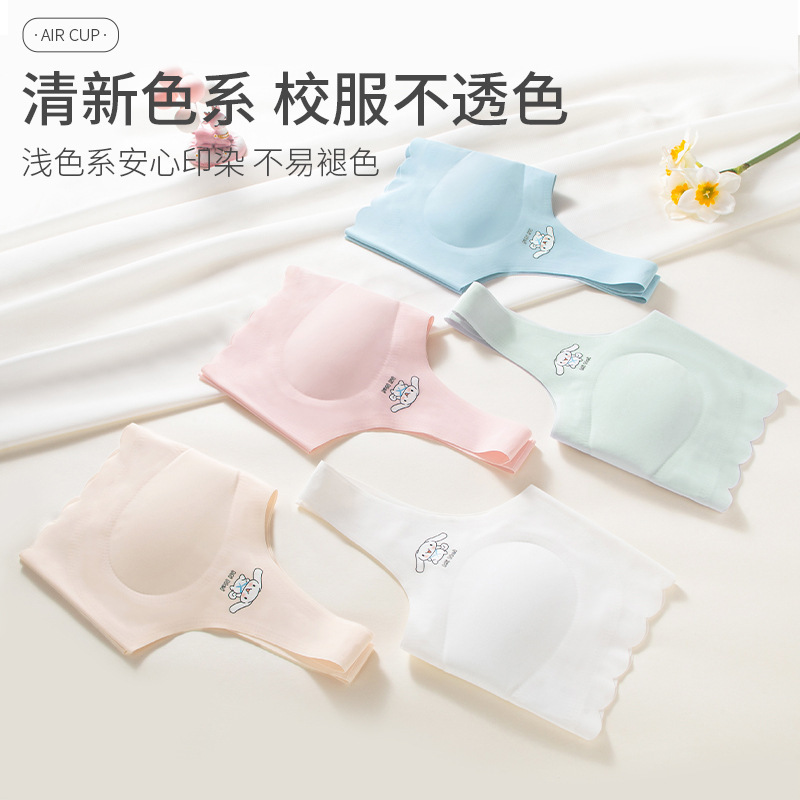 Girls' Bras Full Stage Girls' Underwear Junior High School Students High School Students Adolescent Development Girls' Small Vest Application Scenario