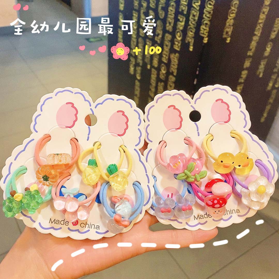 儿童可爱超萌发绳宝宝不伤发高弹力耐用橡皮筋女童绑头发头绳发饰