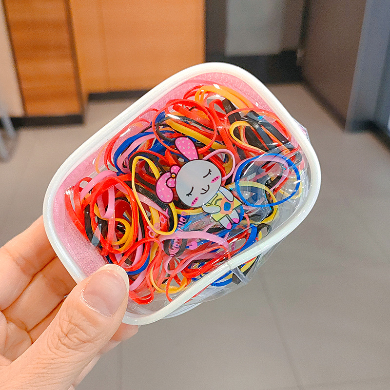儿童发饰头饰/皮筋/彩虹皮筋细节图