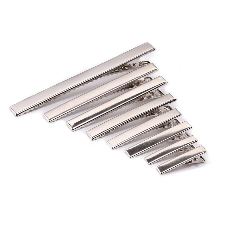 Duckbill clips, square clips, diy hair clip materials, hair accessory accessories, simple matte side clips, adhesive accessories wholesale Item Picture