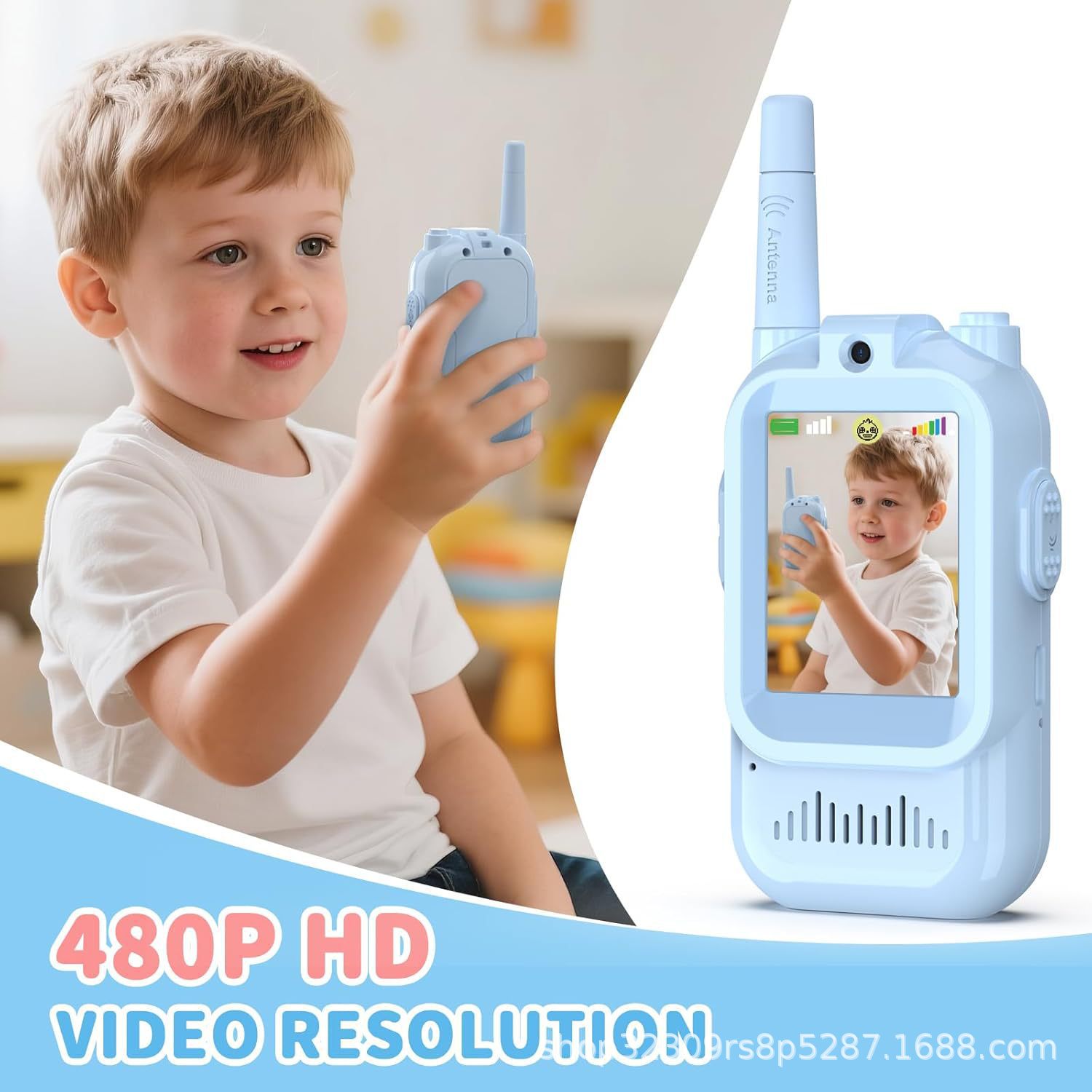 Cross-border bestseller cartoon children's video walkie-talkie, outdoor parent-child interactive educational toy, wireless video walkie-talkie, video and micro-chat messaging walkie-talkie Application Scenario