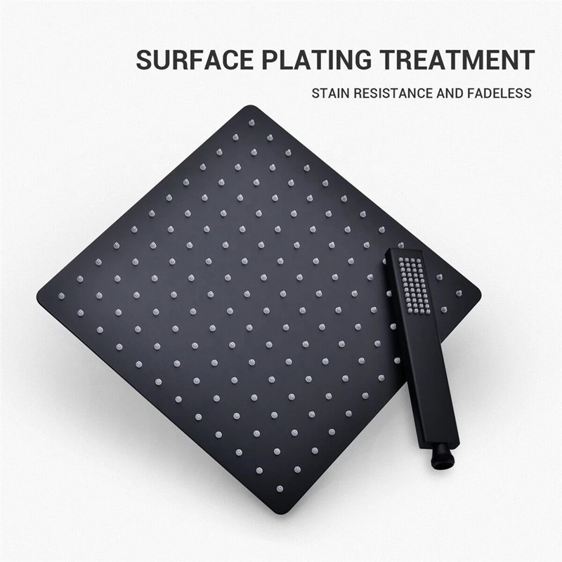 Wall-Type Concealed Shower Head Copper Shower Head Black Double Function Concealed Shower Head Hotel Shower Bathroom To It Application Scenario