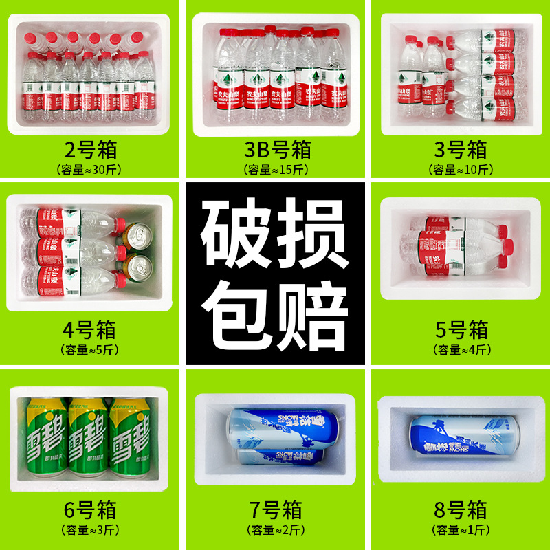 Wholesale thickened large-sized foam boxes for postal food, cold chain, fresh fruits, large quantities of insulated foam boxes, dedicated for express delivery details Picture