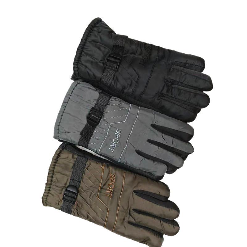 Outdoor adult warm gloves, winter 2-cotton fleece gloves, skiing, motorcycle riding, night market, street stall goods wholesale