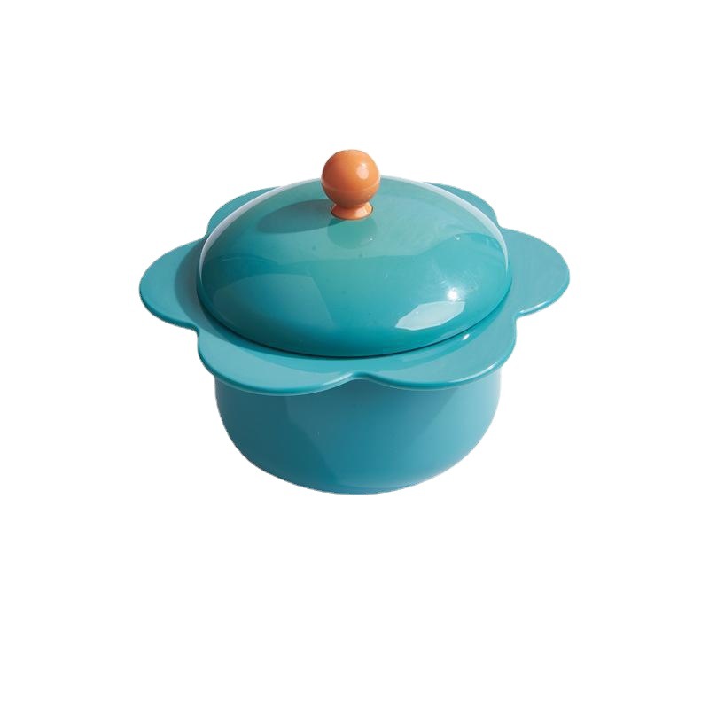 Home Lovely Sunflower Stainless Steel With Cover Dormitory Bubble Bowl Round Student Large Capacity Rice Bowl Bubble Noodle Magic Item Picture