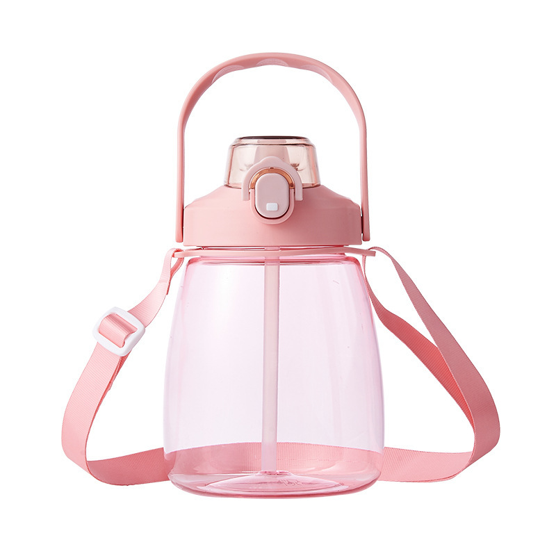 1300ml large-bellied cup, gradient popular small-bellied cup, cute sticker, portable hand-held gift, plastic cup, space cup Specification image