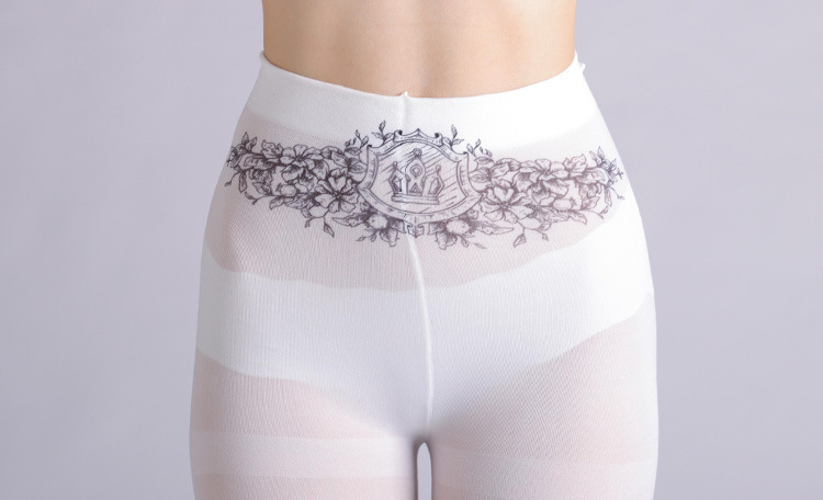 速卖通亚马逊复古天使恶魔印花连裤袜打底袜亚文化辣妹个性裤袜详情8