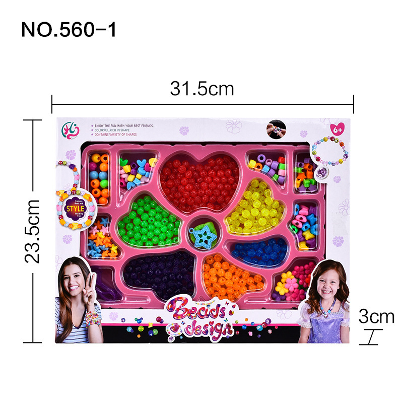 Cross-border new product toys, children's educational beading, DIY handcrafted beading, girls' toys wholesale, export exclusively for foreign trade Item Picture