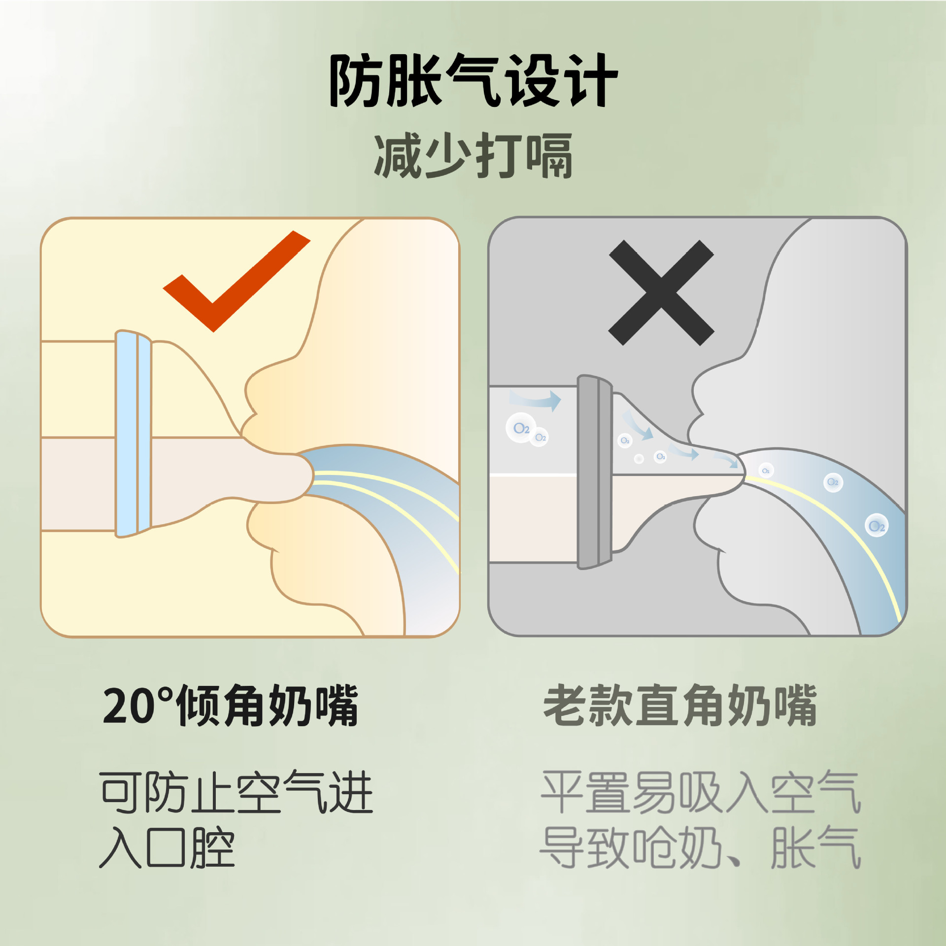 Liqun 50 Caliber Universal Eccentric Pacifier Wholesale Newborn Anti-Flatulence Breast Milk Sense Baby Silicone Pacifier Specification drawing