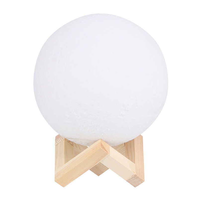 Creative ins3D Moon Lamp, charging, touch, pat, remote control, seven-color night light, children's DIY starry sky decoration Item Picture