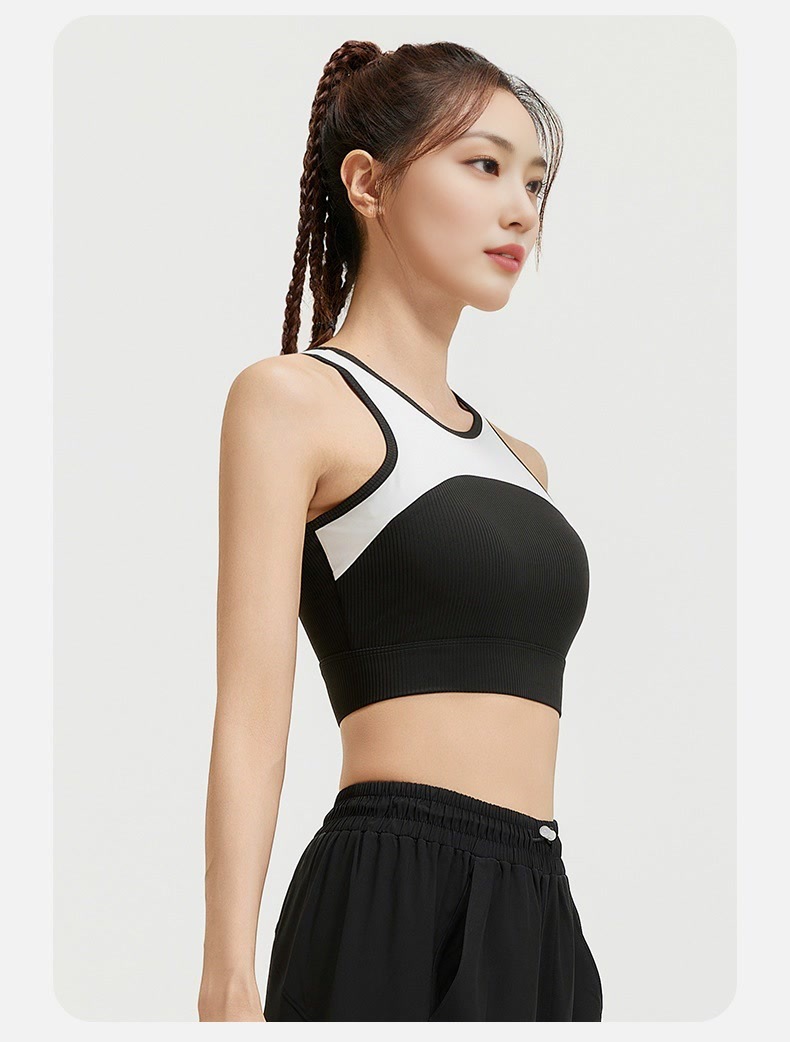 运动文胸25新款工字背心式无钢圈固定肩带瑜伽健身内衣运动户外瑜伽健身服详情19
