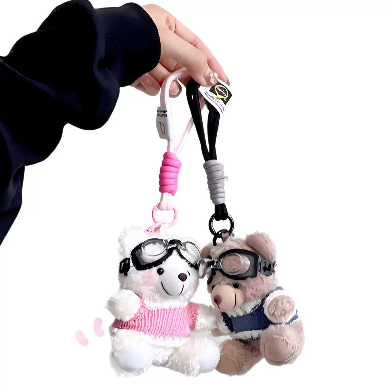 For Large Quantities, We Can Talk About Popular Online Celebrity Pilot Bear Plush Pendants, Creative Dolls, Cute Bear Figurines, Keychains, Bags And Pendants Application Scenario