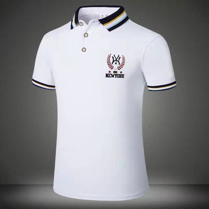 Men's polo shirt, men's plus-size lapel T-shirt, new half-sleeved men's Korean-style top for summer youth and teenagers Application Scenario