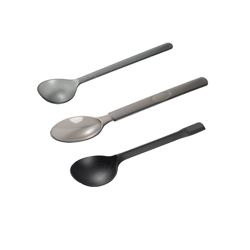 Ancient Tea Complete Spoon Plastic Spoon American Knife Fork Spoon Spoon Frosted Disposable Spoon Translucent Restaurant Commercial Item Picture