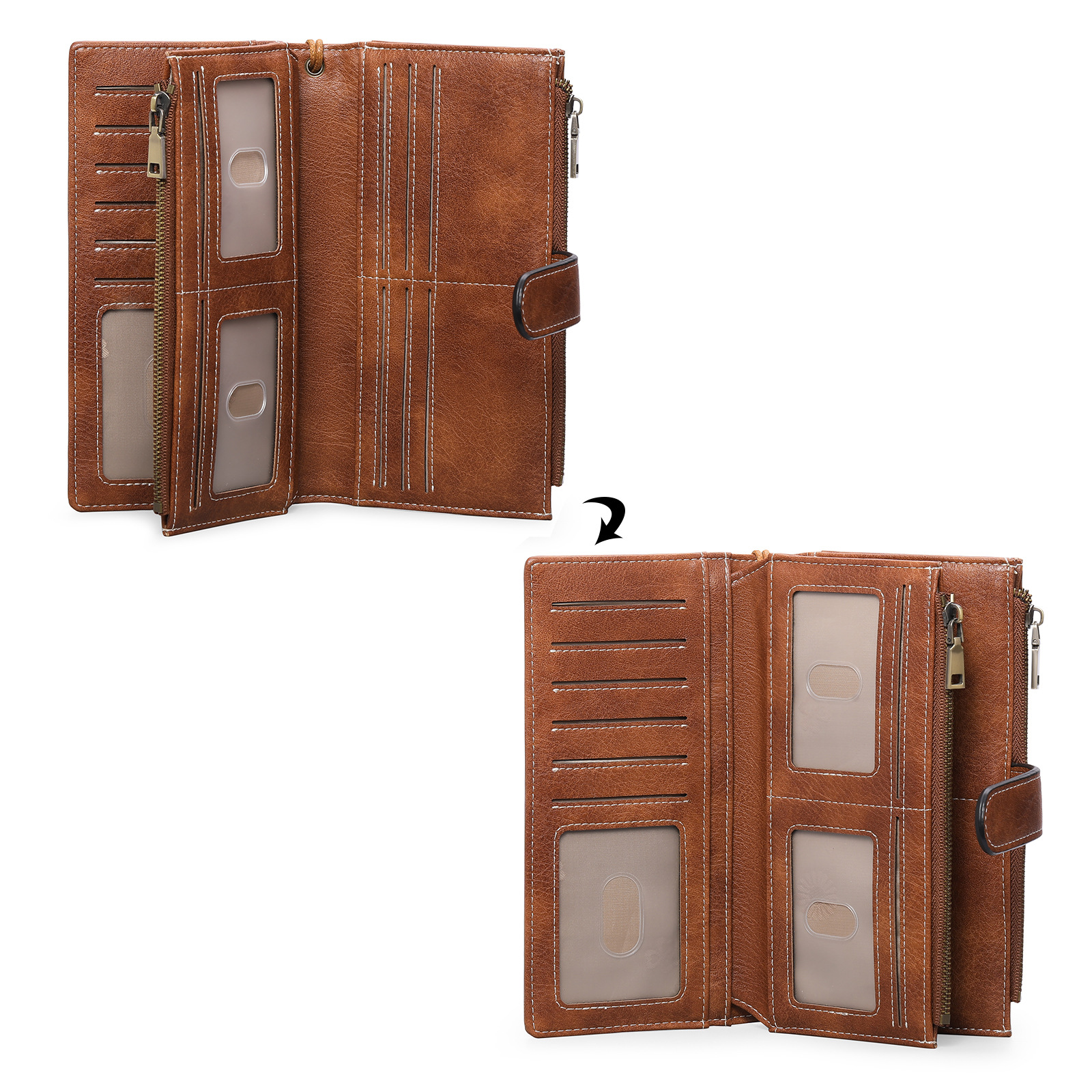 New long RFID multi-functional women's wallet for foreign trade in 2023, European and American 30% off clutch in stock details Picture