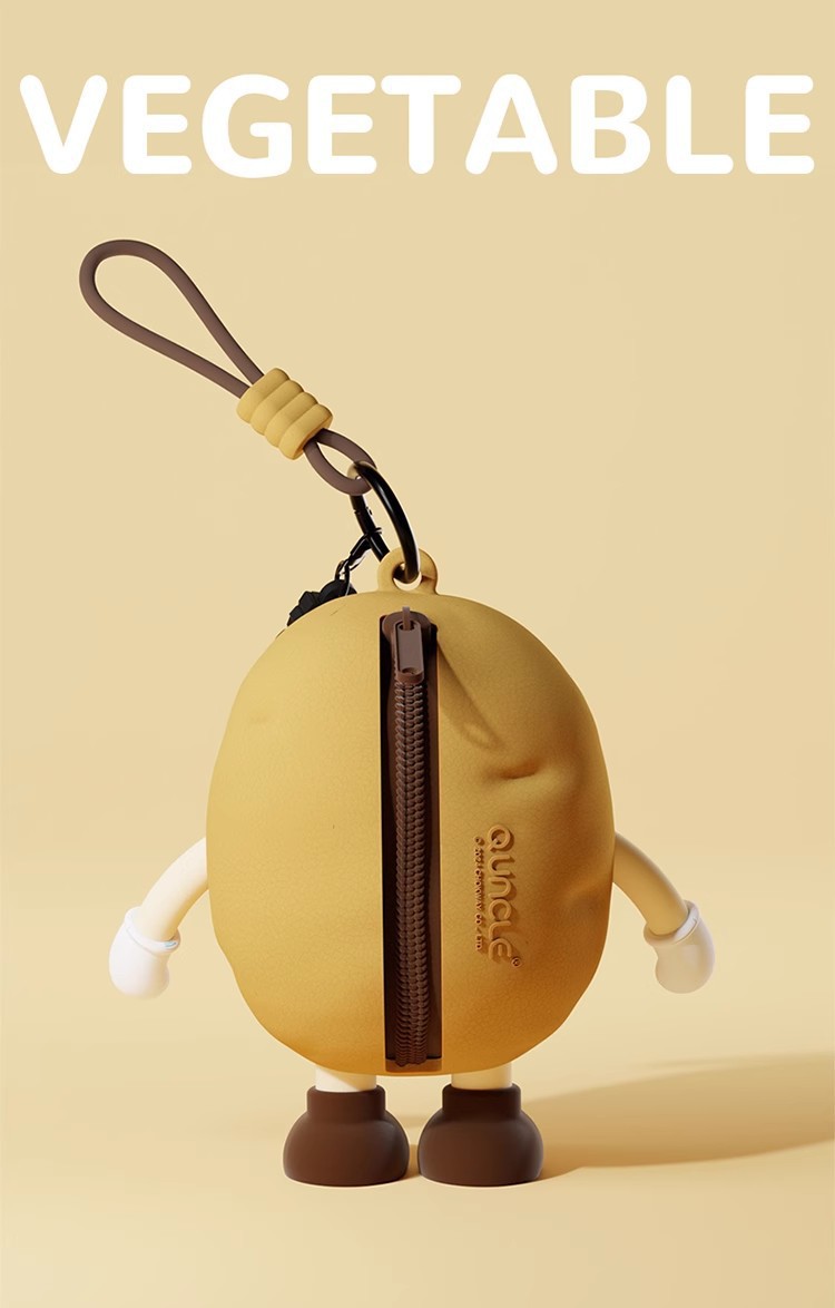 蔬菜系列迷你创意收纳包挂件呆萌表情包情绪可爱零钱包小男孩女生详情9