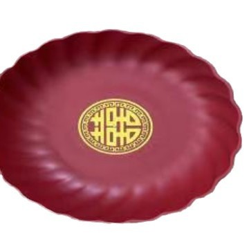 Multi-sized fruit platters for the New Year, red and festive sunflower seed candy platters, home snack platters, plastic "happiness" characters, wedding celebration fruits Item Picture