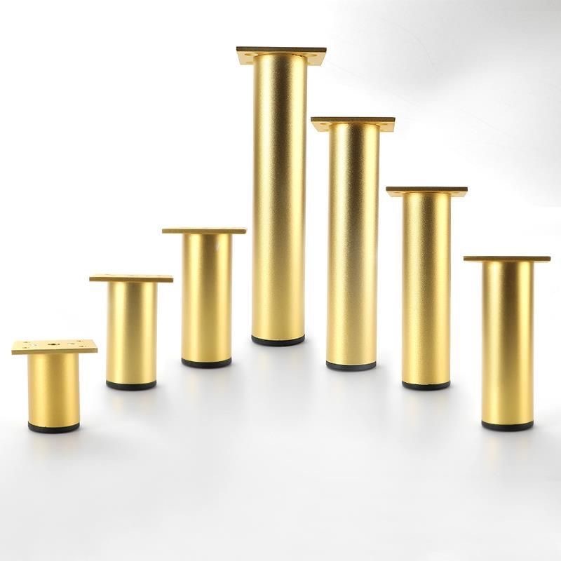 Adjustable cabinet feet, furniture foot pads, telescopic anti-slip table feet, TV sofa bed feet, height-increasing aluminum alloy support column feet details Picture