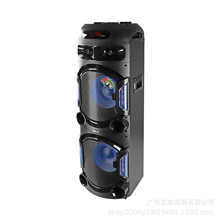 MT-1299 双12寸大功率120W广场舞音响户外蓝牙音箱带话筒