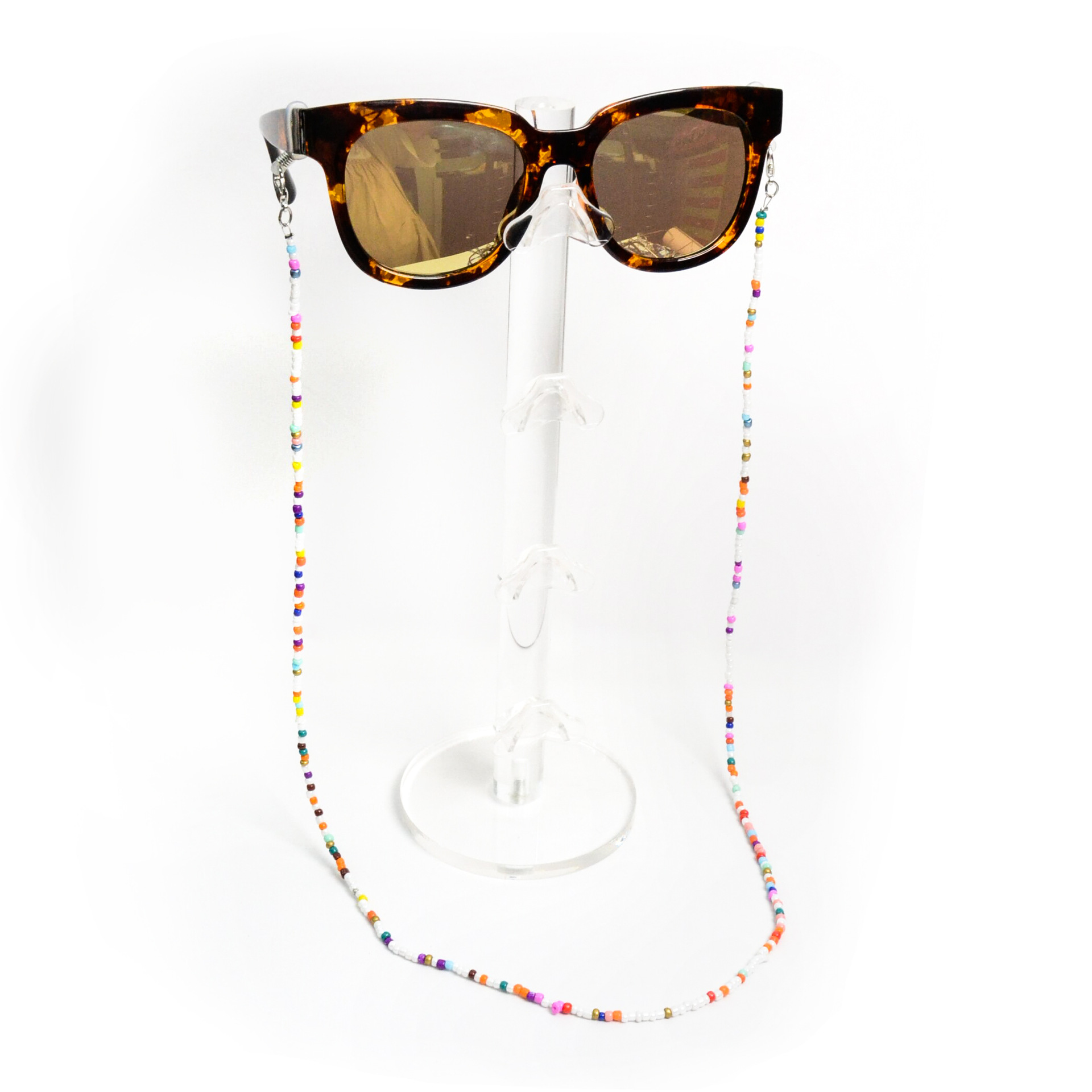 Colored beads glasses chain mask chain Presbyopic glasses glasses chain anti-loss glasses rope glasses accessories (mask glasses dual use) details Picture