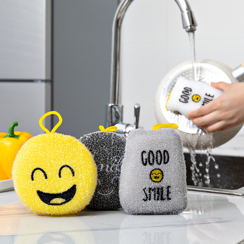 Double-sided stain-removing scouring pad cleaning sponge Item Picture