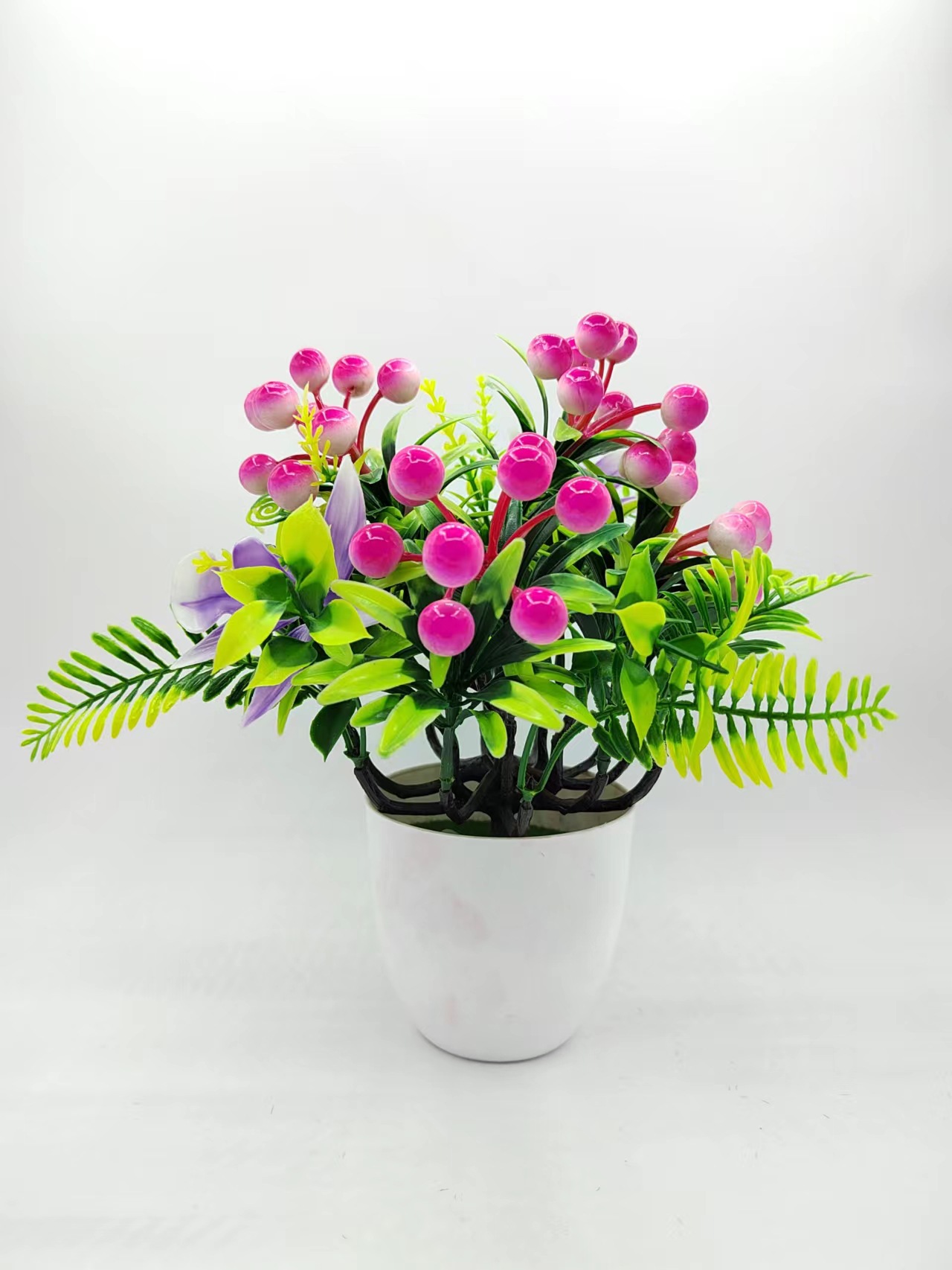 Hongsheng Simulation Craft, simulation cherry fruit bonsai, indoor decoration, fruit store, hotel decoration ornaments, simulation fruits Application Scenario