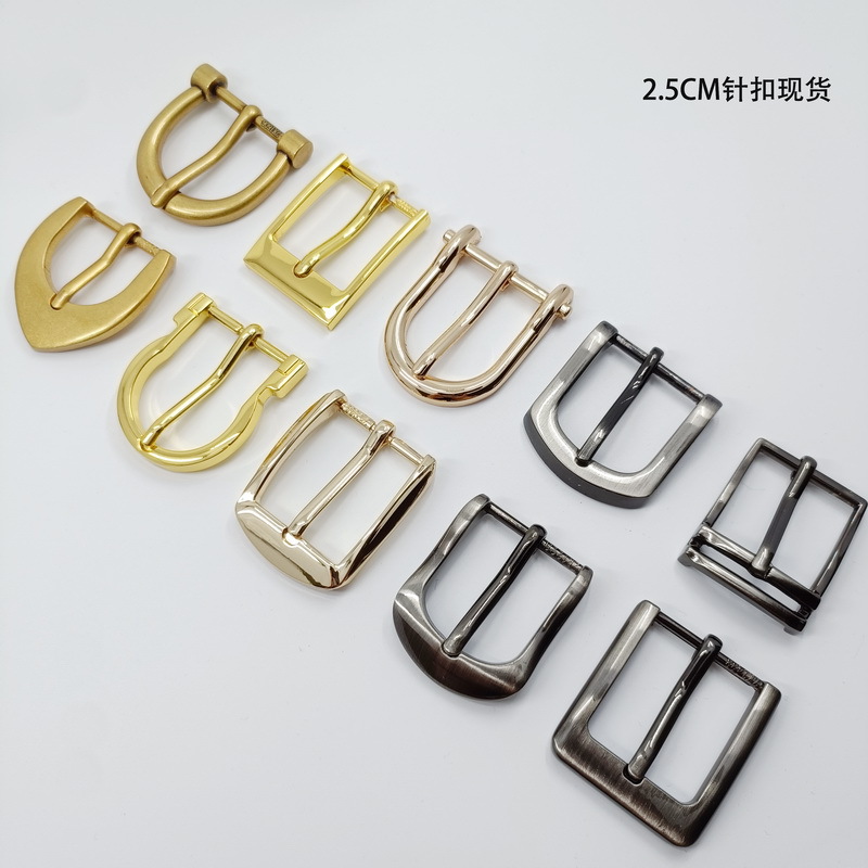 DH2.5CM女士针扣合金皮带扣实心新款女装皮带头箱包配件现货