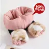 Women's fleece and thickened wool pants, winter casual outerwear leggings, waist support and warmth pants for middle-aged and elderly mothers details Picture