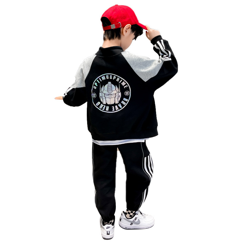 The 2022 new autumn children's sports set for kids is a cool and stylish autumn boy Item Picture
