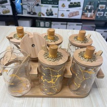 Hotel supplies cylindrical glass condiment jar Storage jar