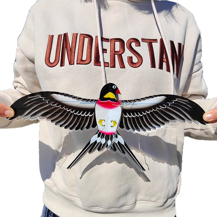 Fishing rod, small kite, easy to fly in the breeze, children's small trumpet, handheld, new dynamic special mini cartoon butterfly and swallow Application Scenario