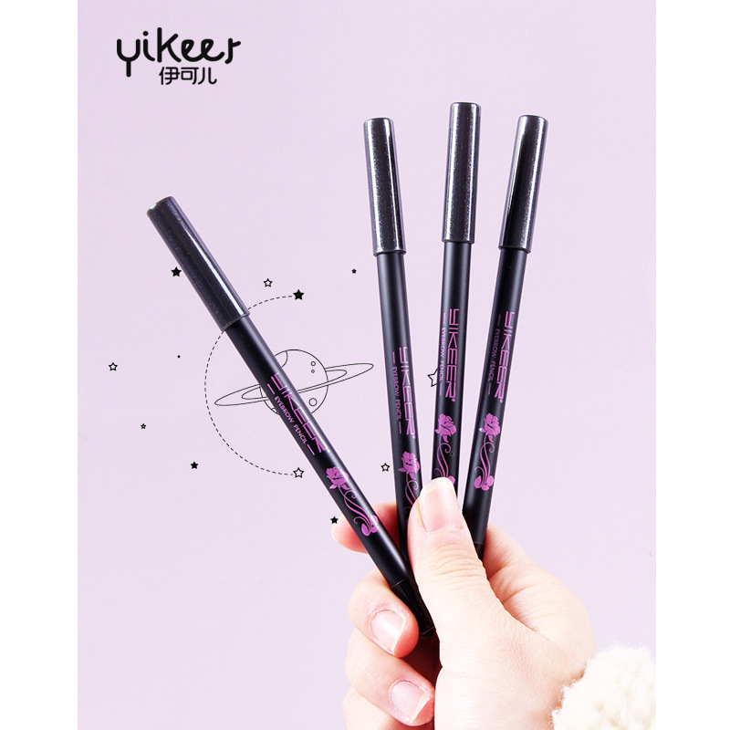 Ike's automatic rotating black eyeliner pen is easy for beginners to apply, does not smudge, and is waterproof and sweat-proof. Wholesale eyeliner gel pen