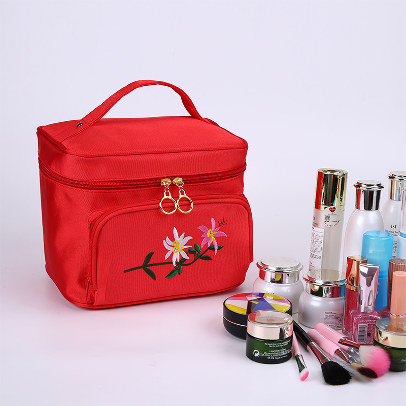 New Korean-style multi-functional waterproof travel makeup bag, large-capacity hand-held women's storage bag, zipper portable toiletry bag Specification image