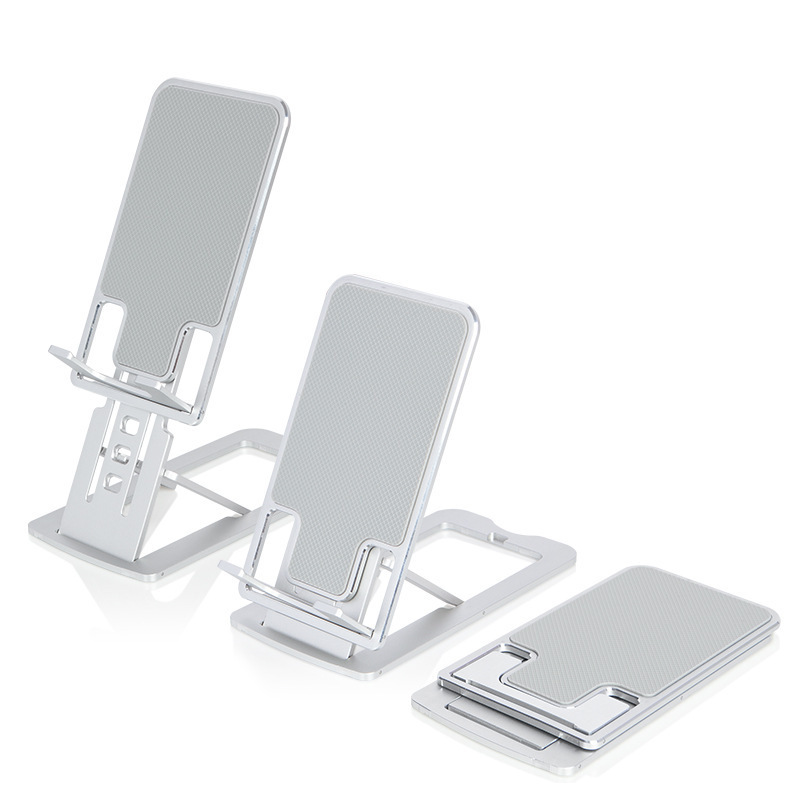 Metal Mobile Phone Stand Aluminum Thin Foldable Desktop Stand Portable Adjustable Mobile Phone Support Stand Item Picture