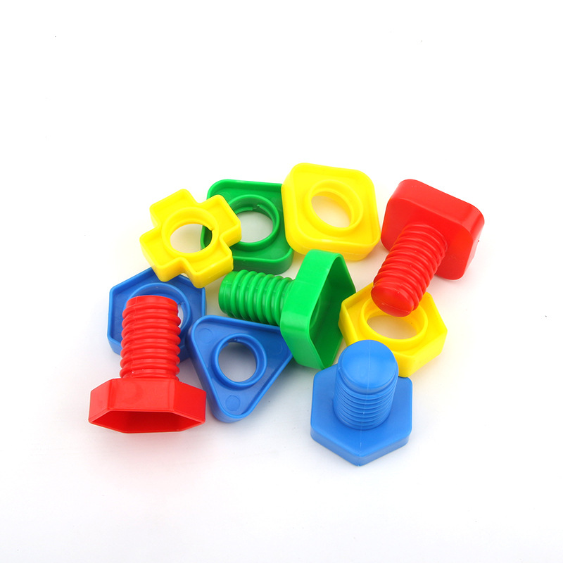Children's screw-tightening toys, large-sized building blocks, baby and infant assembly and matching, 1-3 years old kindergarten educational toys Item Picture