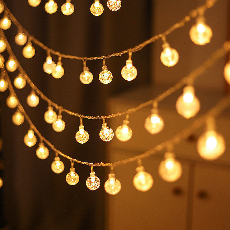 LED小彩灯串摆摊星星灯露营氛围灯串圣诞户外庭院节庆装饰灯电池图