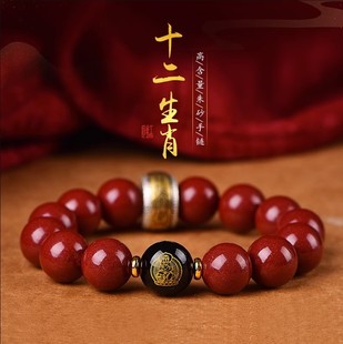 Natural raw cinnabar, imperial sand, gold and silver ear hook and stud jewelry, purple gold sand round beads, elegant earrings in two colors to choose from pic 12