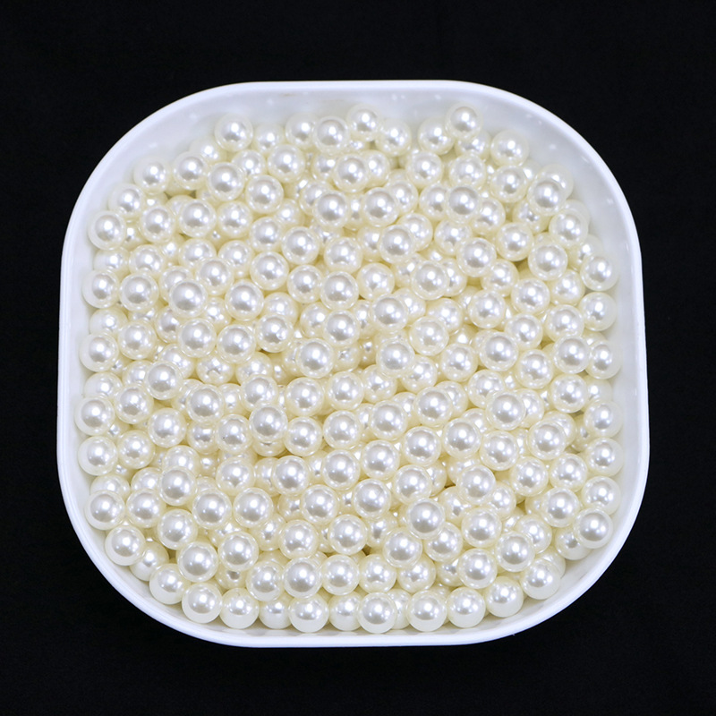 abs高亮仿珍珠散珠无孔珍珠diy手工饰品服装辅料配件配饰不掉皮批详情6