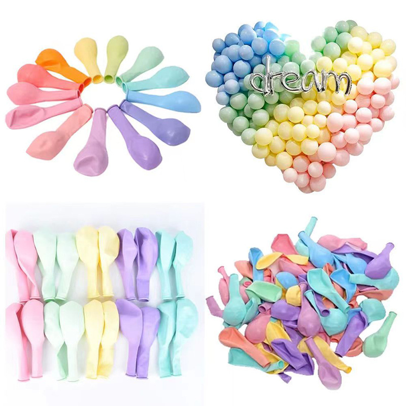 Wholesale 10-inch macaron balloon thickened set for wedding room decoration and arrangement, candy-colored festival party balloons Application Scenario