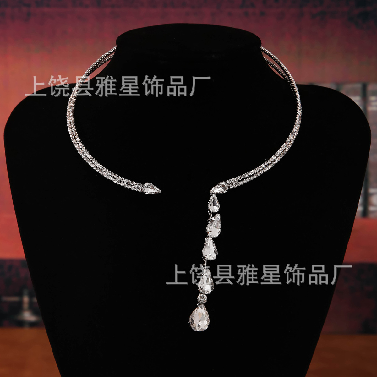 مجموعة أوينز للقطرات الماء، أزياء شخصية، وأقراط ملونة، زينة العروس Specification image