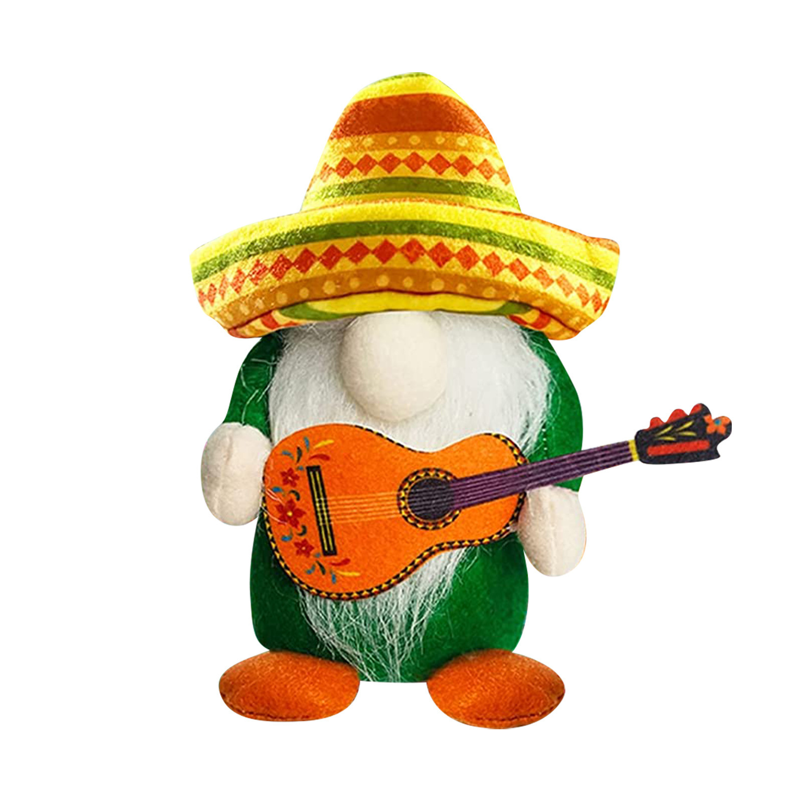 Cross-border 2022 Carnival Carnival faceless old man Hawaiian style Mexican straw hat doll adornment Specification drawing